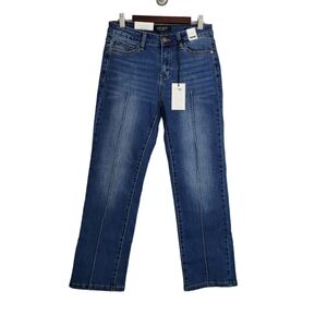 NWT Judy Blue Mid-Rise Straight Fit Jeans. Size 28 (7)